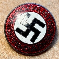 Nazi NSDAP Party Member's Badge Marked 