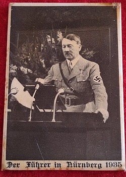 Nazi 1935 Pocket Mirror with Adolf Hitler in Nürnberg...$60 SOLD