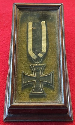 WWI Iron Cross 2nd Class by Unknown Maker in The Family's Display Case...$195 SOLD