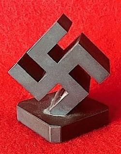 Nazi Heavy Iron “Swastika” Desk Ornament...$295 SOLD