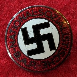 Nazi NSDAP Party Membership Badge by Karl Wurster of Markneukirchen...$150 SOLD