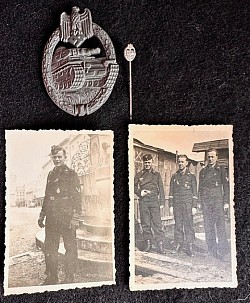 Nazi Silver Panzer Assault Badge Grouping...$295 set SOLD