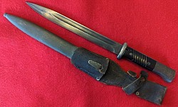 Nazi K98 Bayonet with Matching Numbers and Coded 