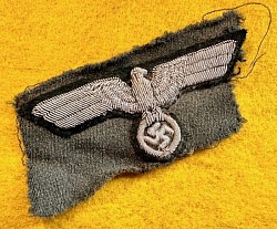 Nazi Army Officer's Cut-off Breast Eagle...$135 SOLD