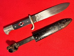 Hitler Youth Transitional Knife by Rare Maker C. Lutters & Cie...$450 SOLD