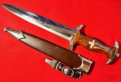 Nazi SA Dagger with RZM Maker's Code “M7/42” (Weyersberg, Kirschbaum & Co., Solingen-Wald maker)...$675 SOLD